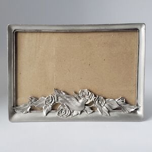 Seagull Pewter Picture Frame Dove Roses Vintage 1994 Etain Zinn Canada